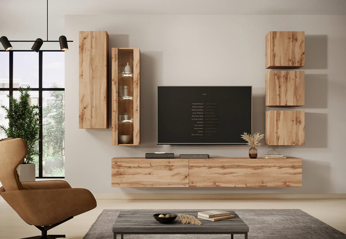 LOWBOARD  in 100/40/38 cm  - Eiche Wotan, Design, Holzwerkstoff (100/40/38cm) - Livetastic