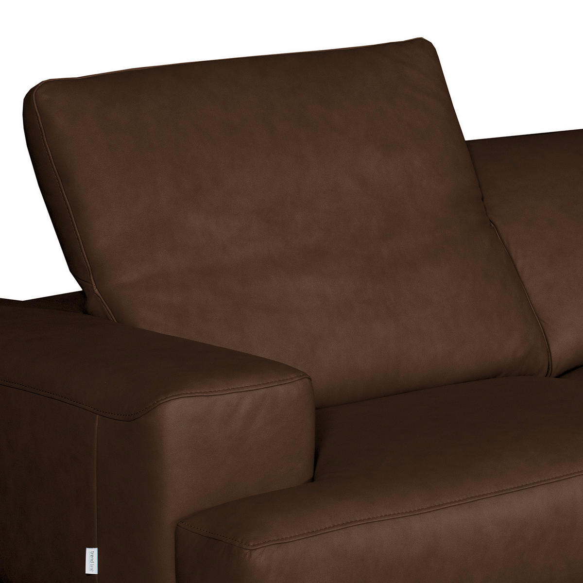 ECKSOFA  in Echtleder Dunkelbraun   - Dunkelbraun/Schwarz, Design, Leder/Metall (295cm) - Livetastic