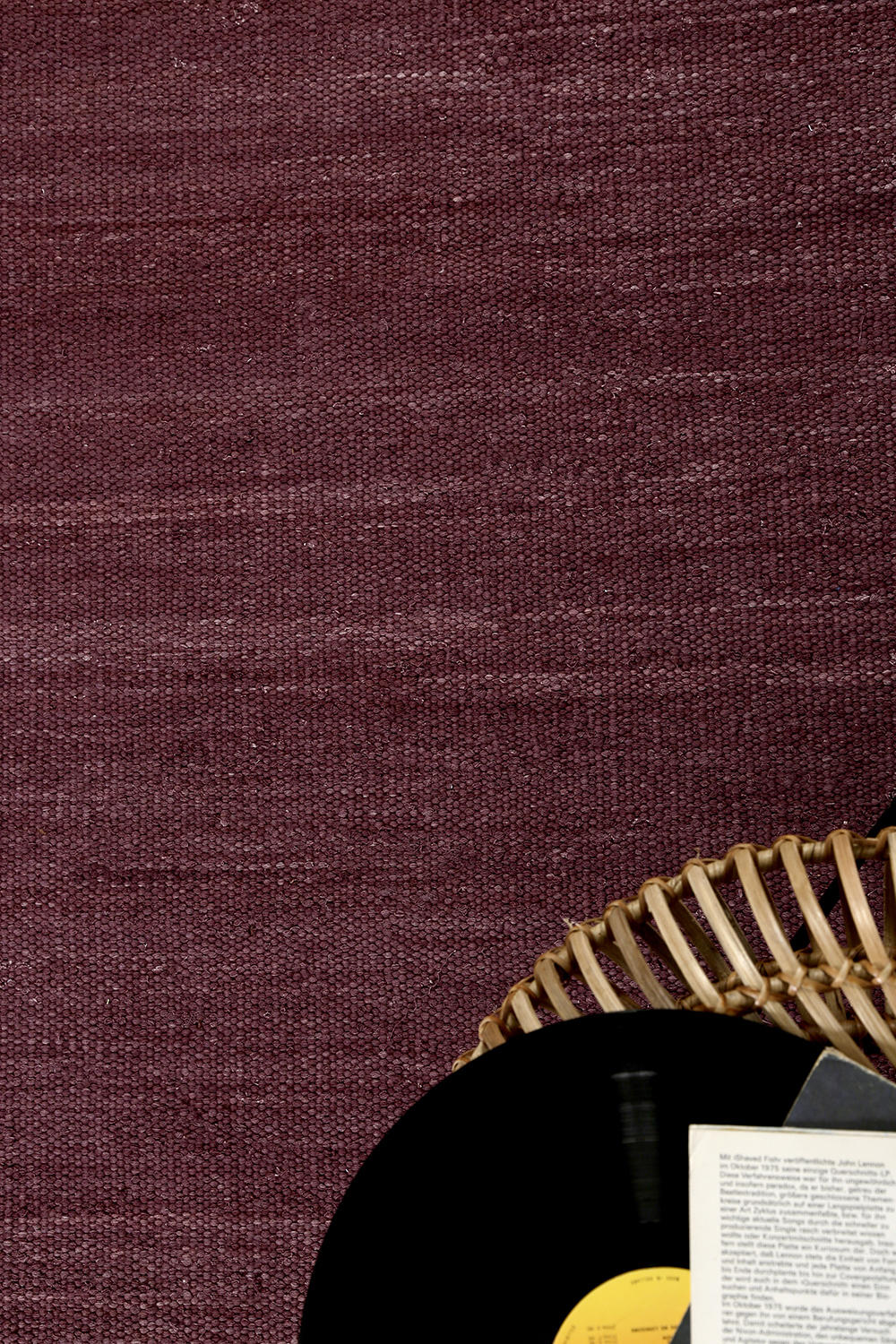 Handwebteppich Bordeaux 160/230 cm Rainbow Kelim Bordeaux  - Bordeaux, Basics, Textil (160/230cm) - Esprit