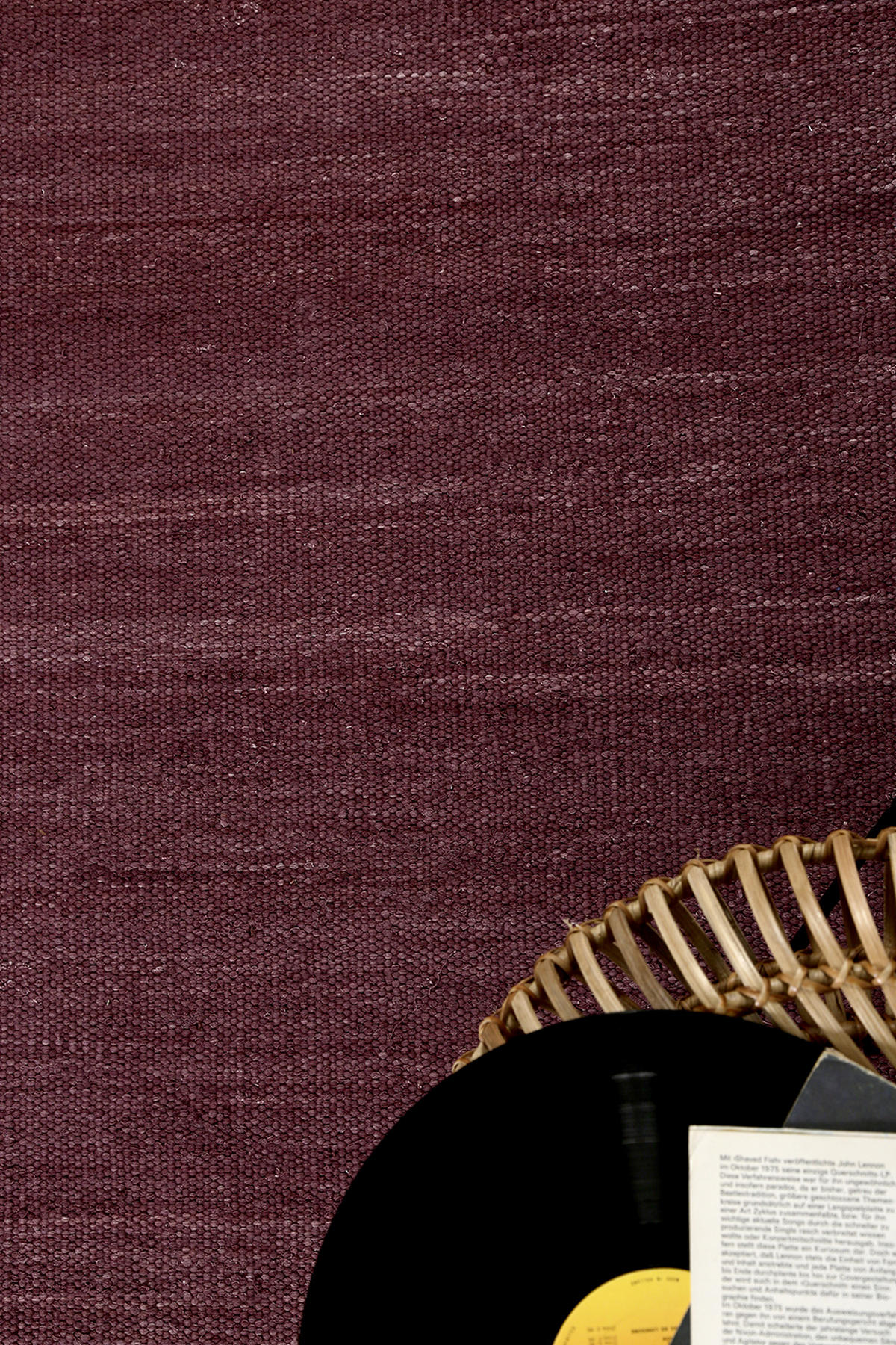 Handwebteppich Bordeaux 160/230 cm Rainbow Kelim Bordeaux  - Bordeaux, Basics, Textil (160/230cm) - Esprit