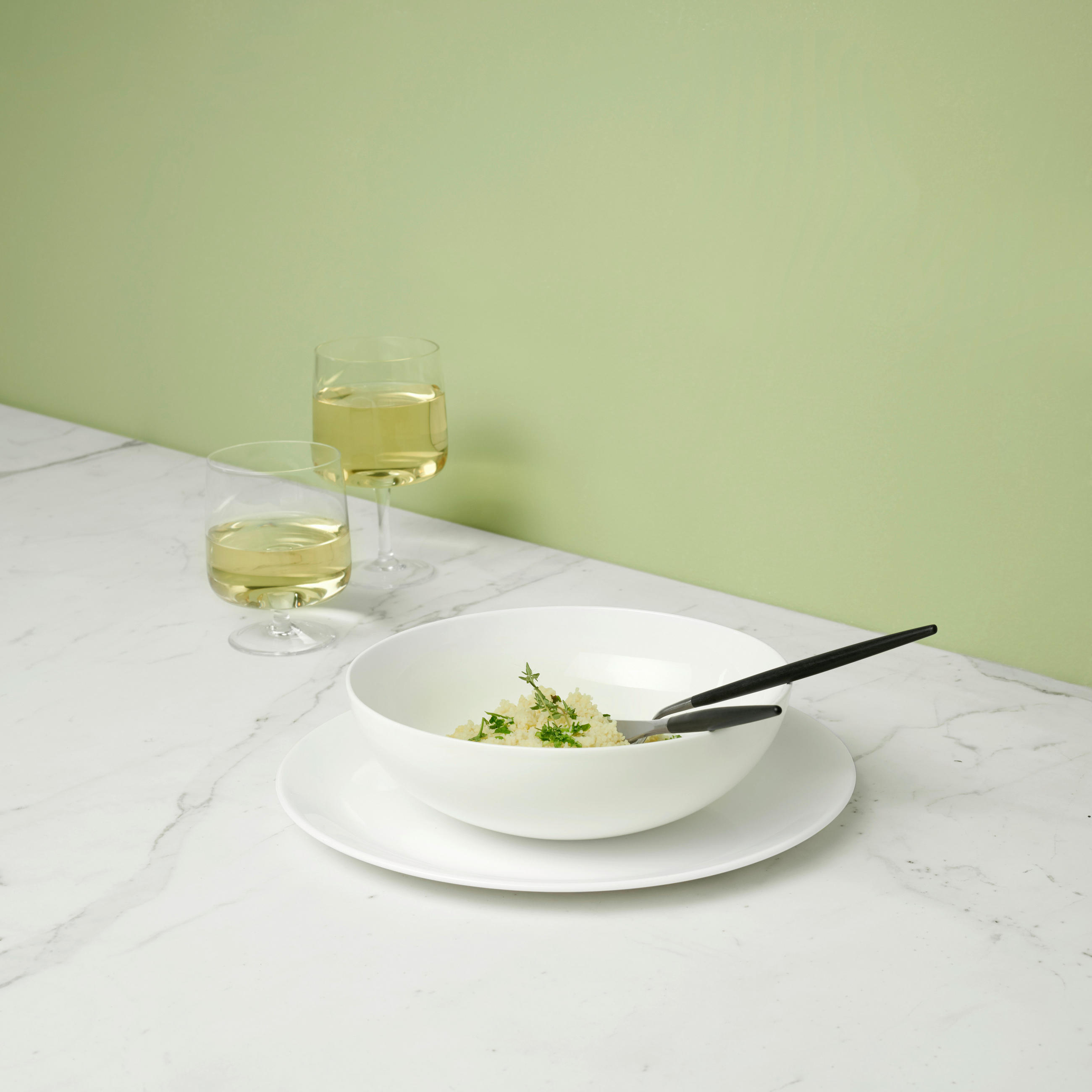 SCHALE A Table   - Weiß, Basics, Keramik (19,5/6,5cm) - ASA