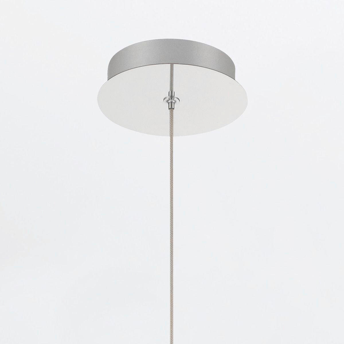 LED-PENDELLEUCHTE 15,2/32 cm    - Nickelfarben, Konventionell, Glas/Metall (15,2/32cm) - Elstead Lighting