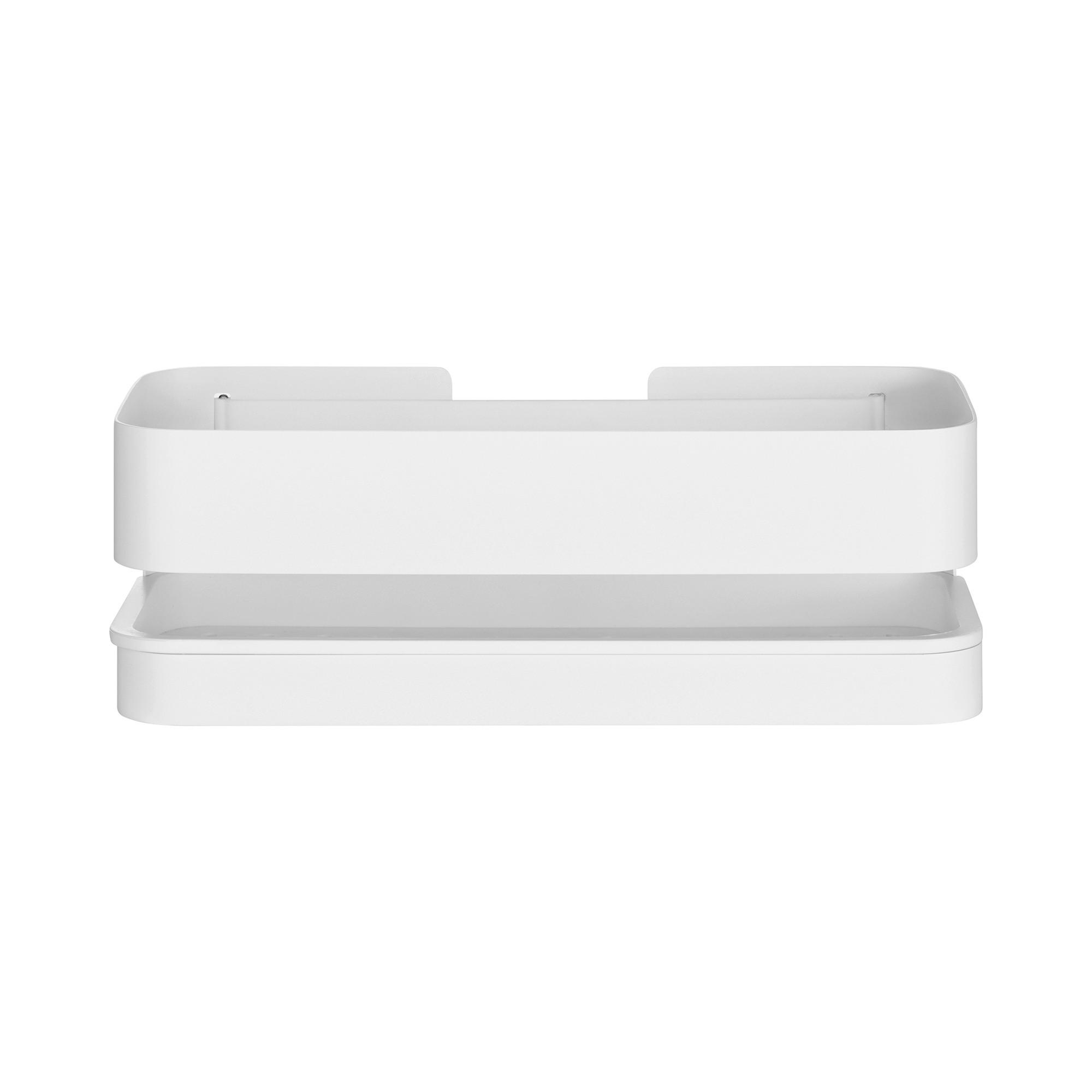 DUSCHKORB - Weiß, KONVENTIONELL, Metall (25,5/12,0/8,5cm) - Blomus