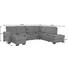 WOHNLANDSCHAFT - Hellbraun/Braun, Design, Holz/Textil (163/319/241cm) - Beldomo System