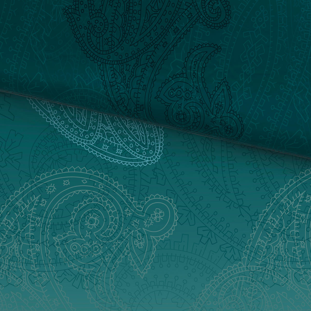 BETTWÄSCHE Satin 135/200 cm  - Petrol, Textil (135/200cm) - Novel