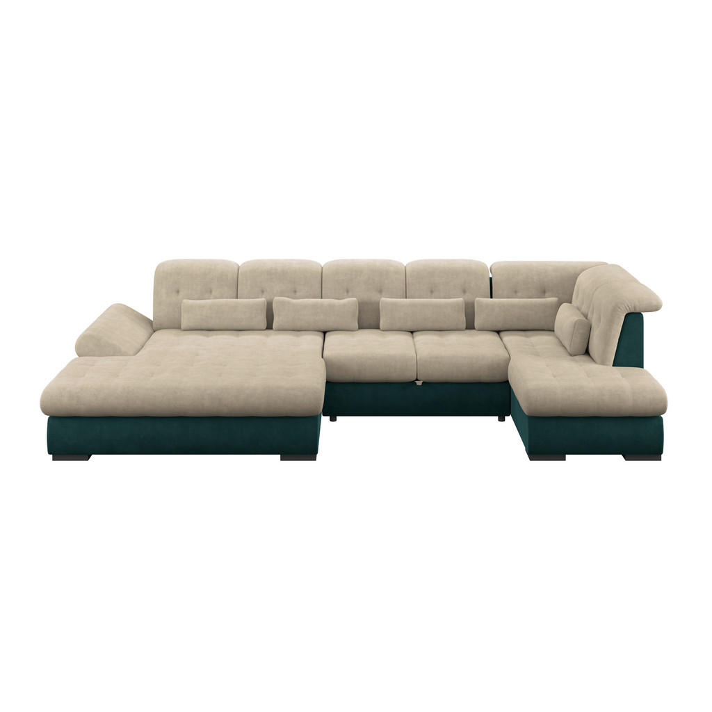 Wohnlandschaft Madera Cremefarben S: 358x212 Cm