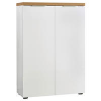 ORMAR ZA OBUĆU  bijela, boje hrasta  drvni materijal     - bijela/boje hrasta, Design, drvni materijal/metal (80/115/34cm) - Voleo