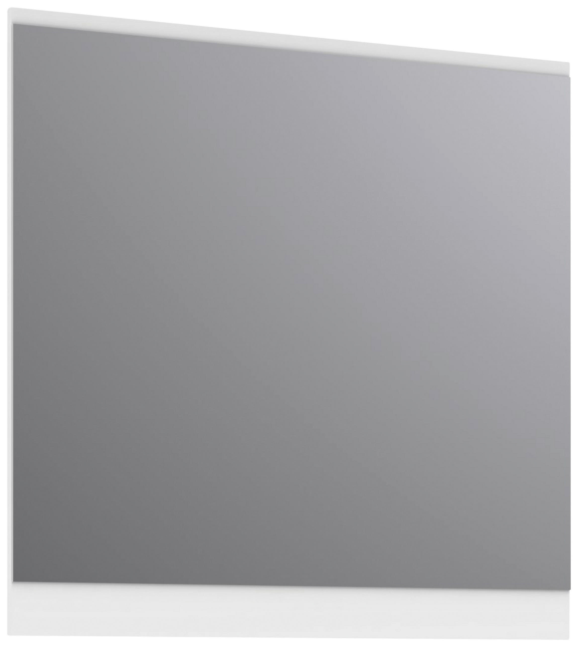 STENSKO OGLEDALO, 90/86/2 cm leseni material  - bela, Moderno, leseni material (90/86/2cm) - Voleo