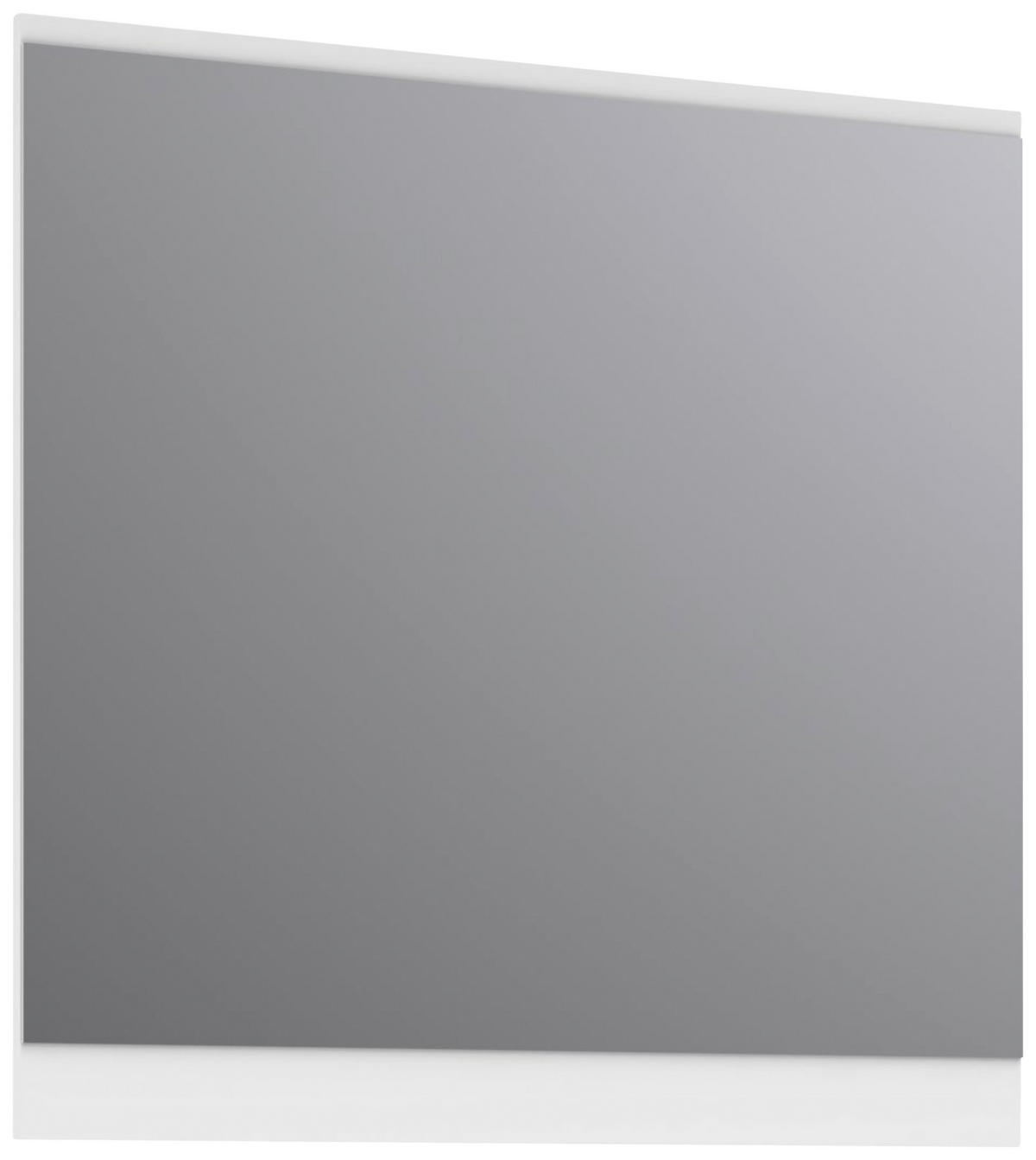 STENSKO OGLEDALO, 90/86/2 cm leseni material  - bela, Moderno, leseni material (90/86/2cm) - Voleo