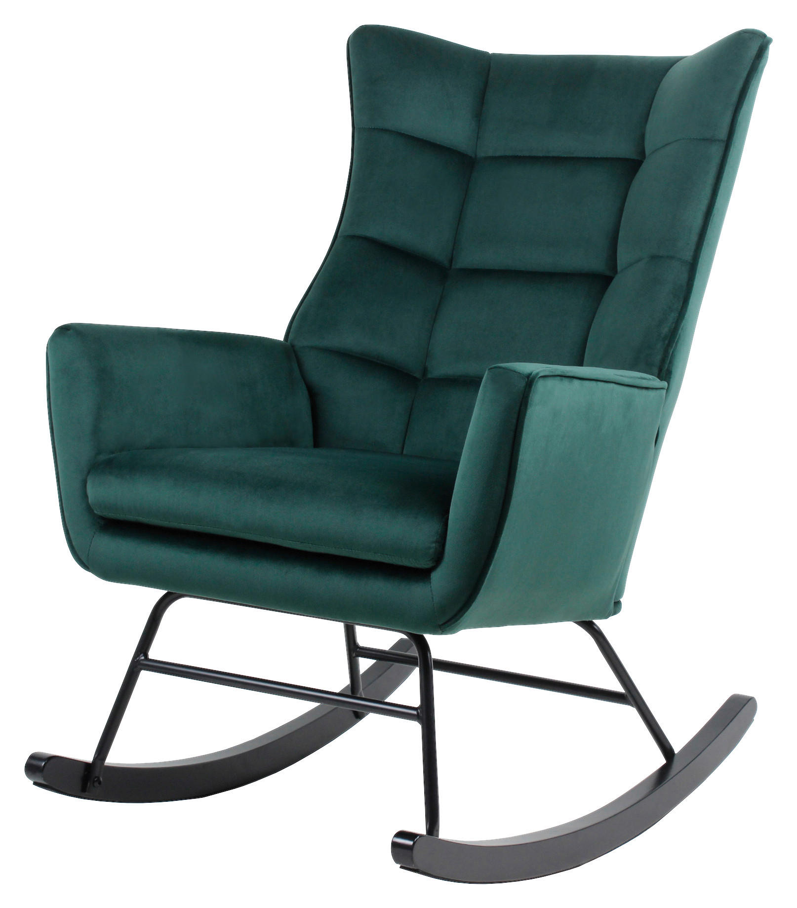 XXXL STOLIČKA S PRUŽNÝM PODNOŽÍM, drevo, kov, plast, zelená