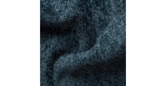 ECKSOFA Blau Chenille  - Blau/Schwarz, KONVENTIONELL, Holz/Textil (180/266cm) - Carryhome