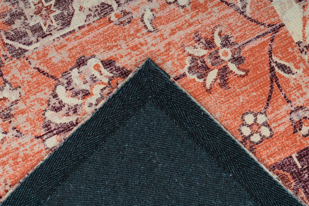 LÄUFER 80/150 cm Indiana 425 Multi / Terra  - Terracotta/Multicolor, KONVENTIONELL, Textil (80/150cm)