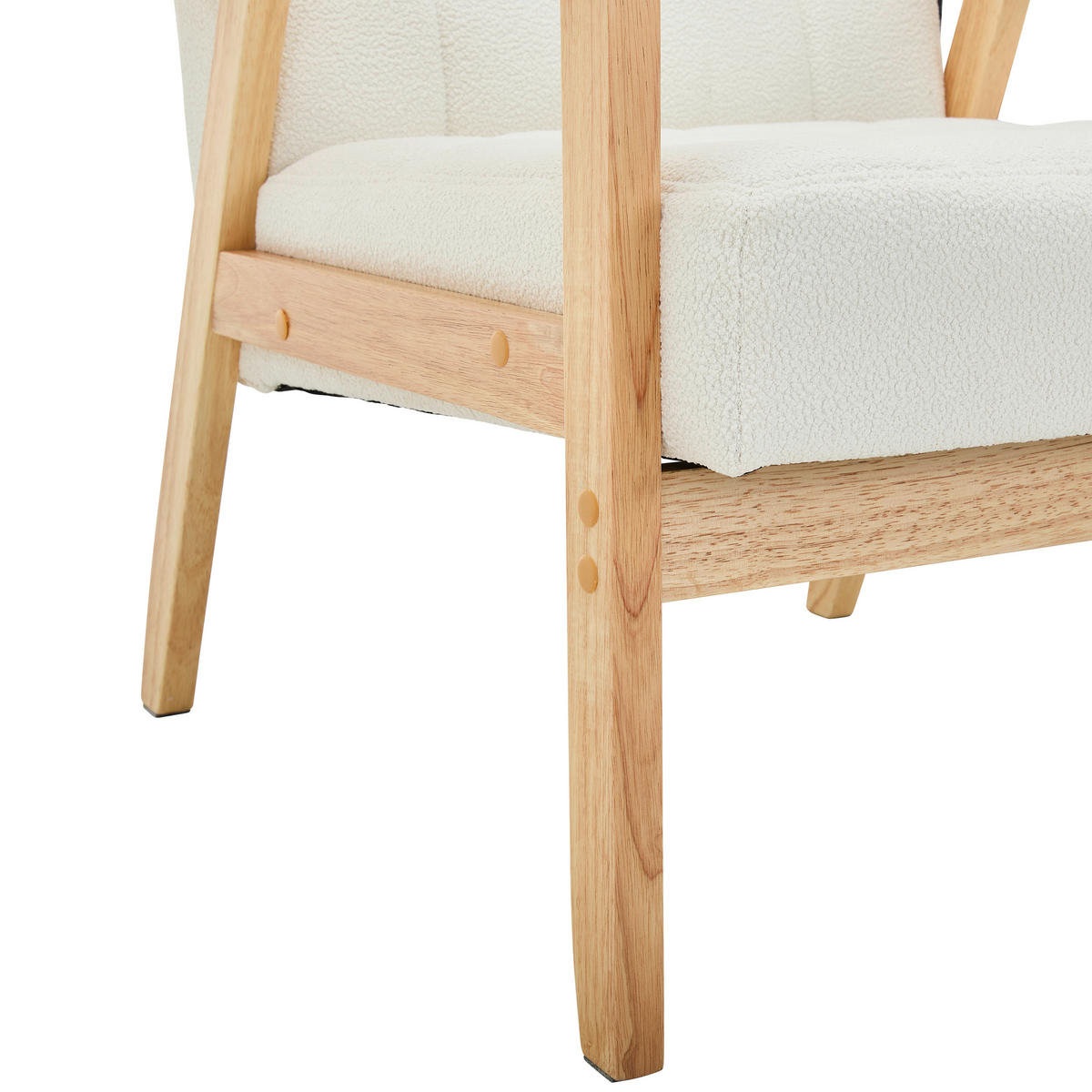 KŘESLO, textil, bílá - bílá/přírodní barvy, Trend, dřevo/textil (64/77,5/67cm) - P & B