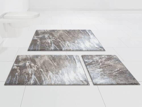 PŘEDLOŽKA K BIDETU, 50/60 cm - šedohnědá, Basics, textil/plast (50/60cm) - Grund