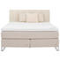 BOXSPRINGBETT 180/210 cm INKL. Matratze - Beige/Alufarben, KONVENTIONELL, Textil/Metall (180/210cm) - JENSEN