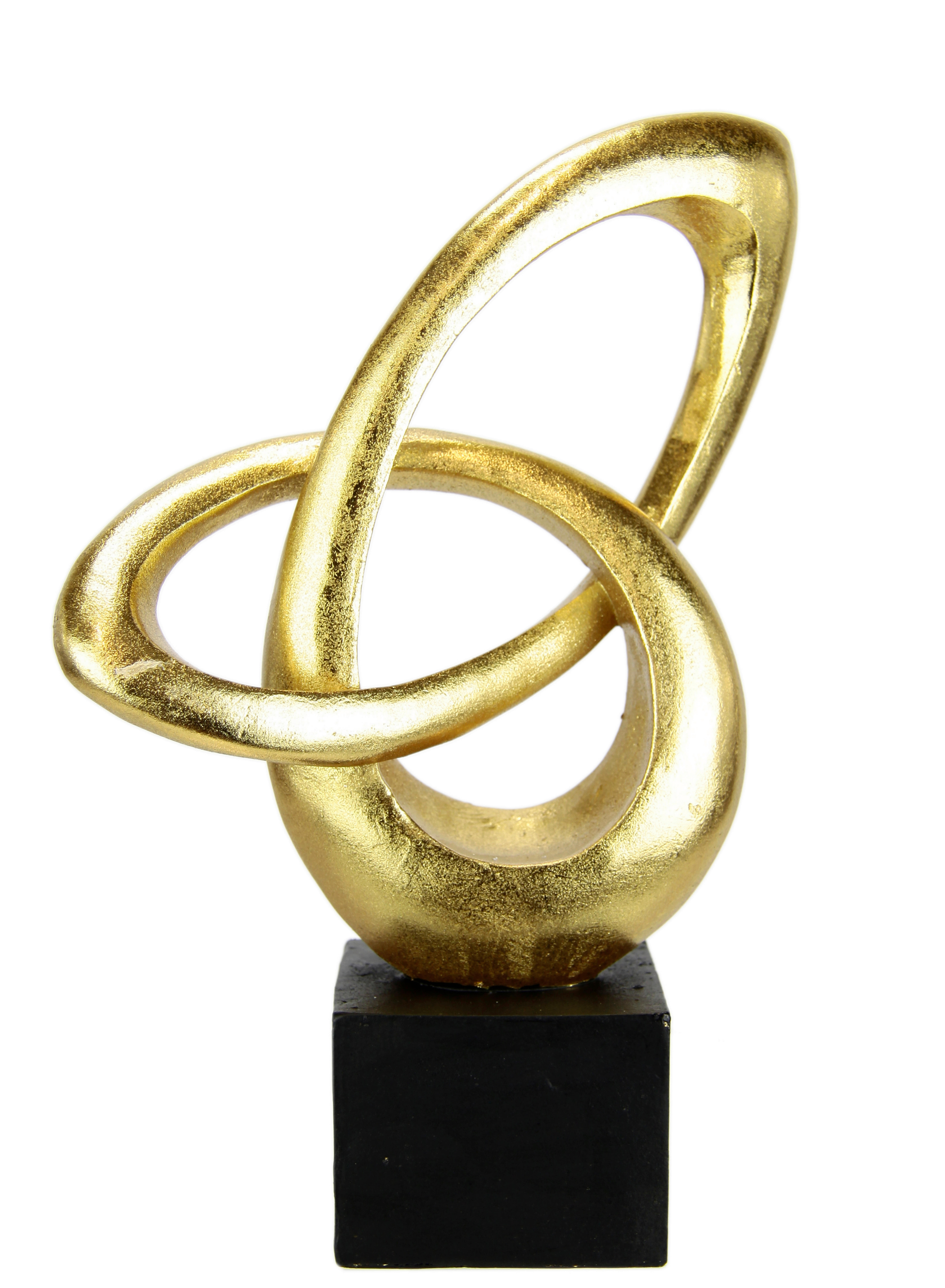 SKULPTUR - Goldfarben, Basics, Kunststoff (19/28/7cm)