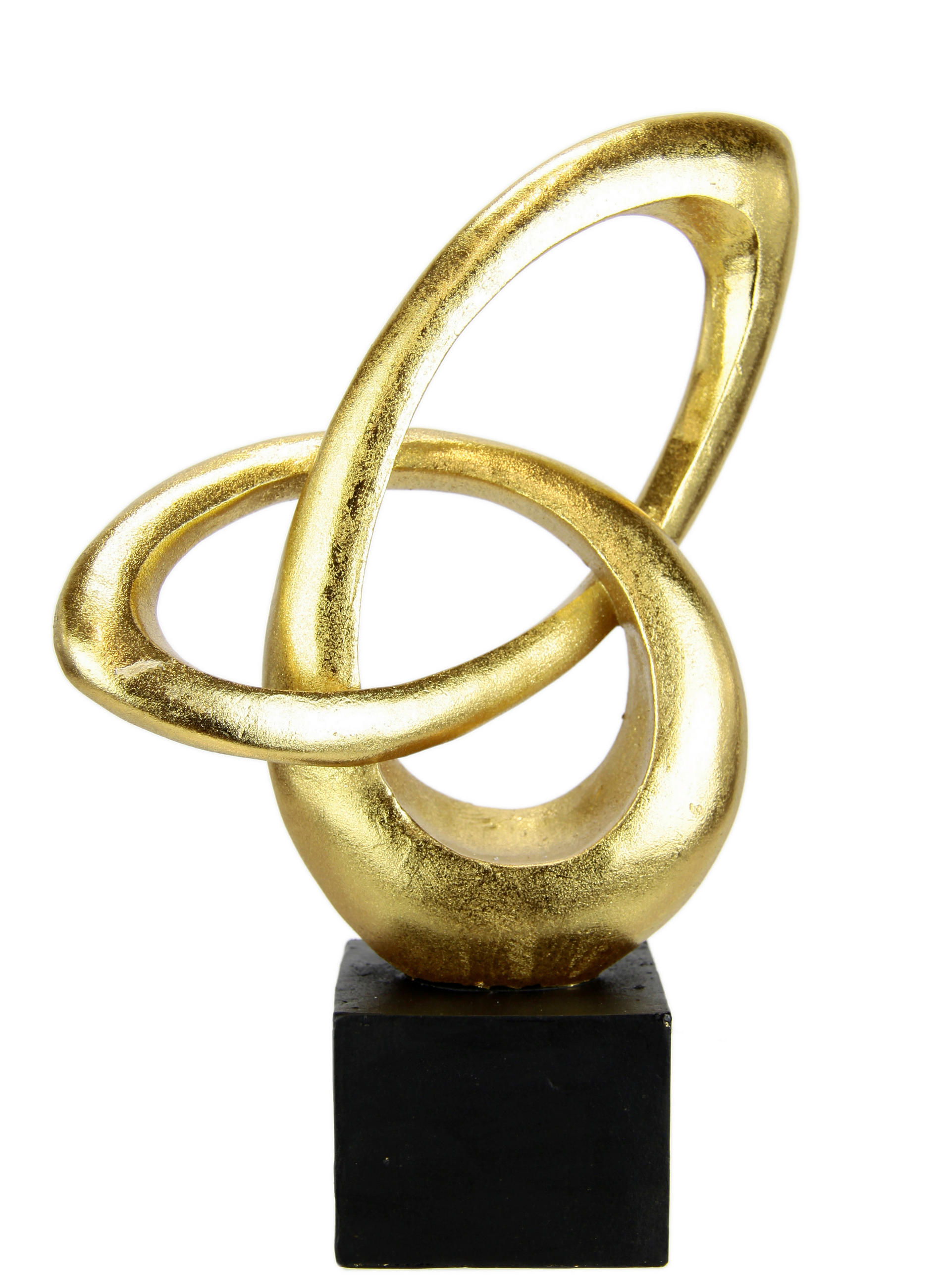 SKULPTUR - Goldfarben, Basics, Kunststoff (19/28/7cm)