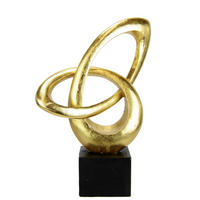 SKULPTUR - Goldfarben, Basics, Kunststoff (19/28/7cm)
