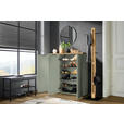 SCHUHSCHRANK 120/115/34 cm  - Eichefarben/Schwarz, Design, Holzwerkstoff/Kunststoff (120/115/34cm) - Xora