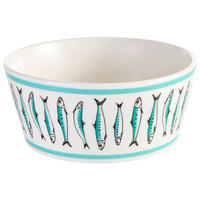 MÜSLISCHALE  - Türkis/Weiß, Basics, Keramik (14/6cm)