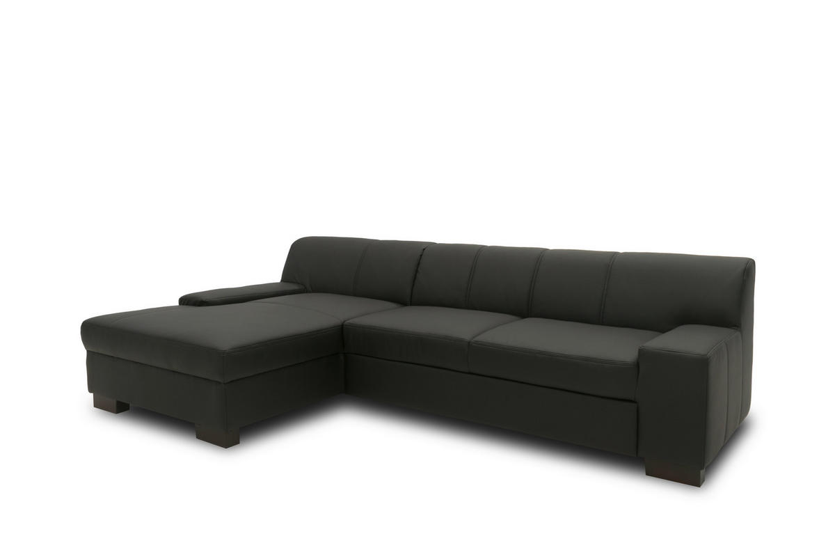 Freisteller von MID.YOU ECKSOFA Schwarz Lederlook.