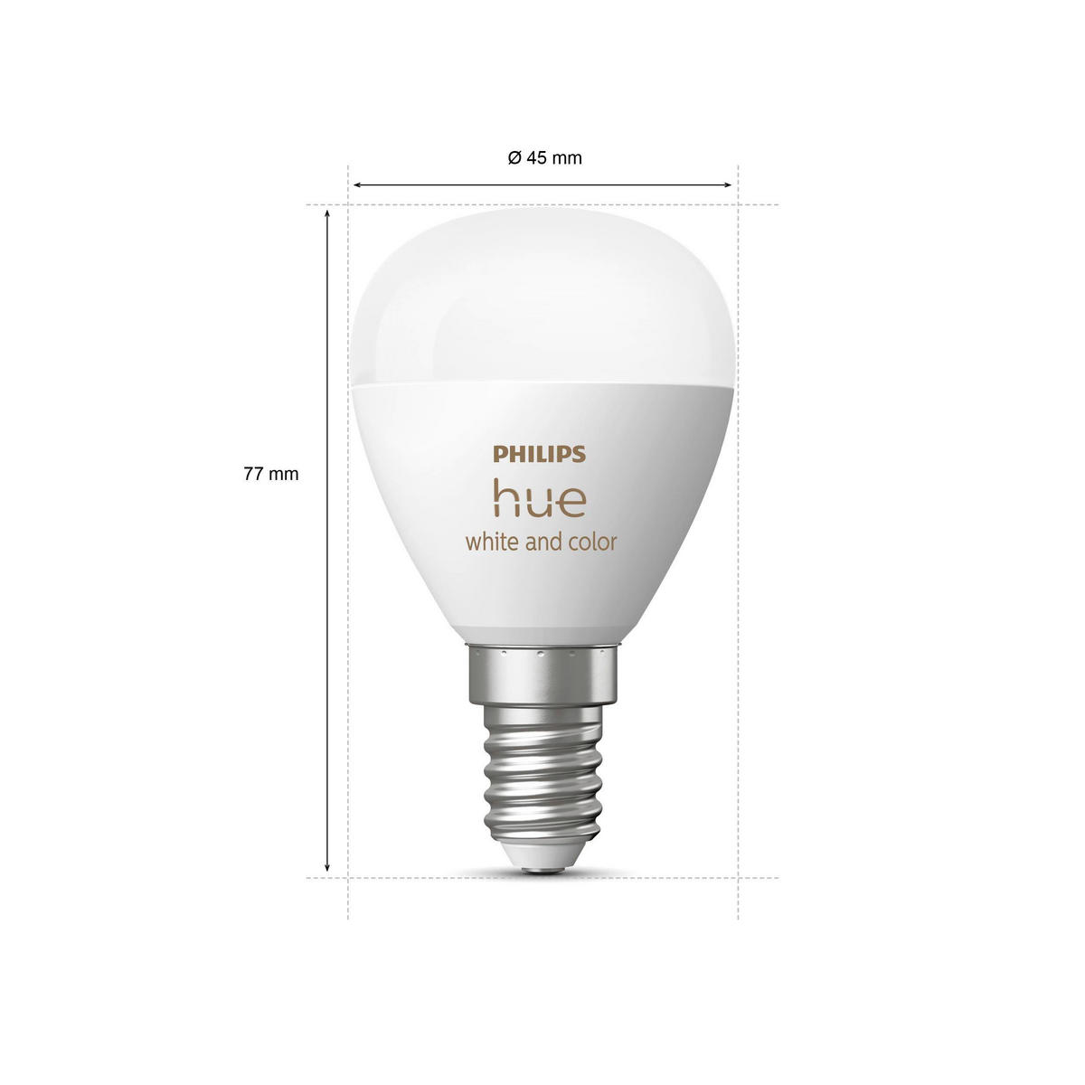 LED-LEUCHTMITTEL   E14 5.1 W  - Weiss, Basics, Kunststoff (4.5/7.7cm) - Philips HUE