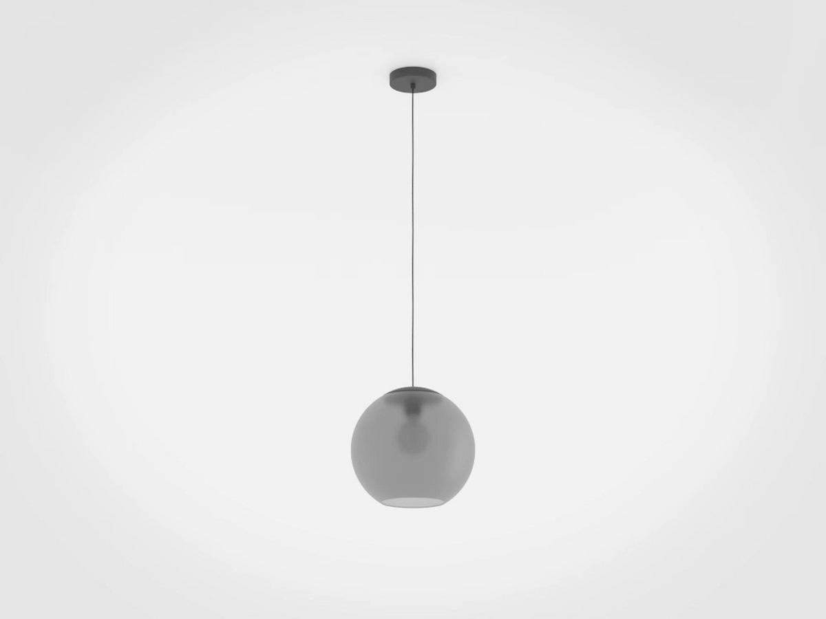 HÄNGELEUCHTE 30/150 cm  - Schwarz/Grau, Design, Glas/Metall (30/150cm)