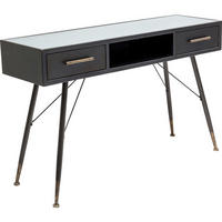 KONSOLENTISCH Schwarz  - Schwarz, Design, Glas/Holzwerkstoff (120/38/76cm) - Kare-Design