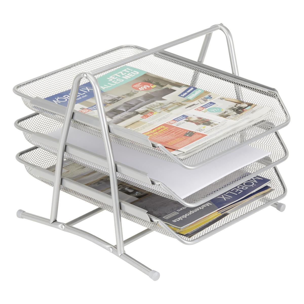 BREVKORG - silver, Basics, metall (35/27,5/29,5cm) - Carryhome