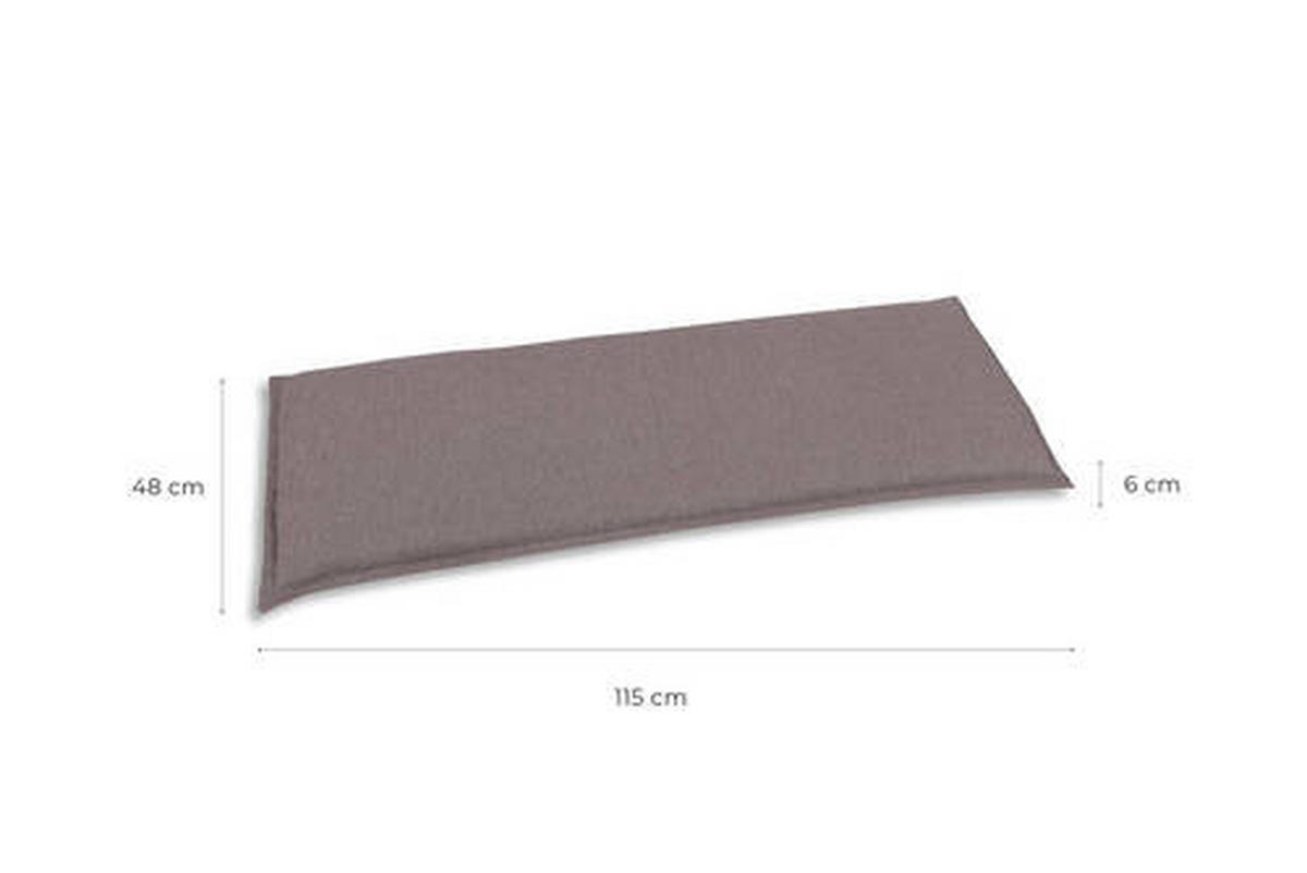BANKAUFLAGE  Uni  - Taupe, Basics, Textil (48/6/115cm)
