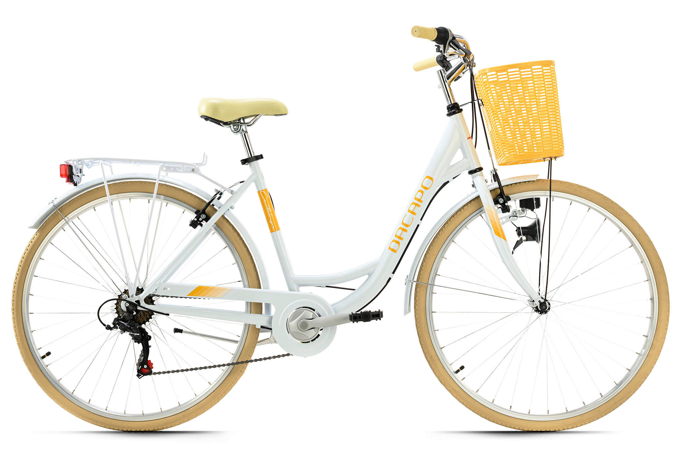 CITYBIKE 28 Zoll Damen  - Gelb/Weiß, Basics, Metall (180/70cm)