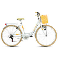 CITYBIKE 28 Zoll Damen  - Gelb/Weiß, Basics, Metall (180/70cm)