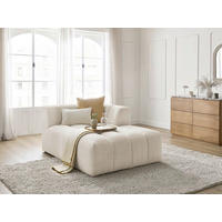 SOFAELEMENT ANNECY Bouclé Beige  - Beige/Schwarz, MODERN, Kunststoff/Textil (120/72/170cm)