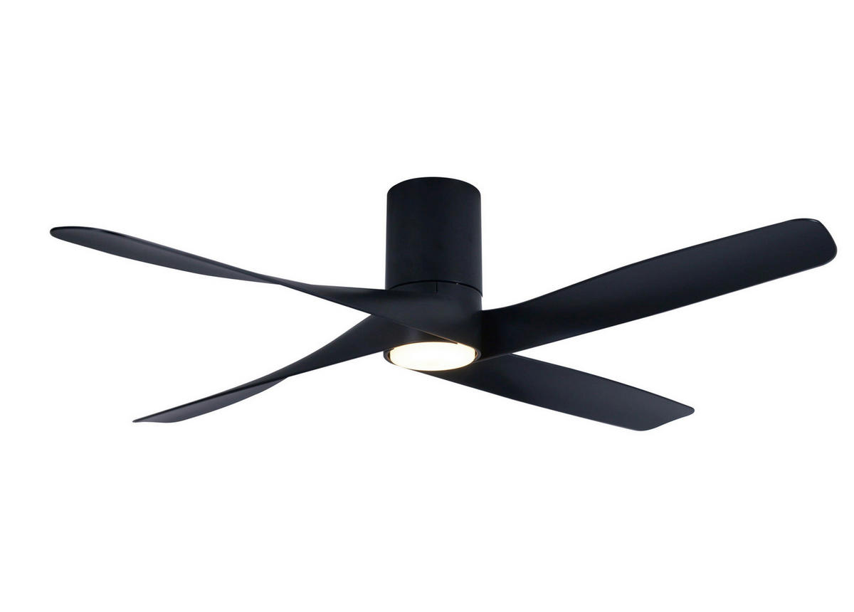 DECKENVENTILATOR 132 cm  - Schwarz, Trend, Kunststoff (132cm) - P & B