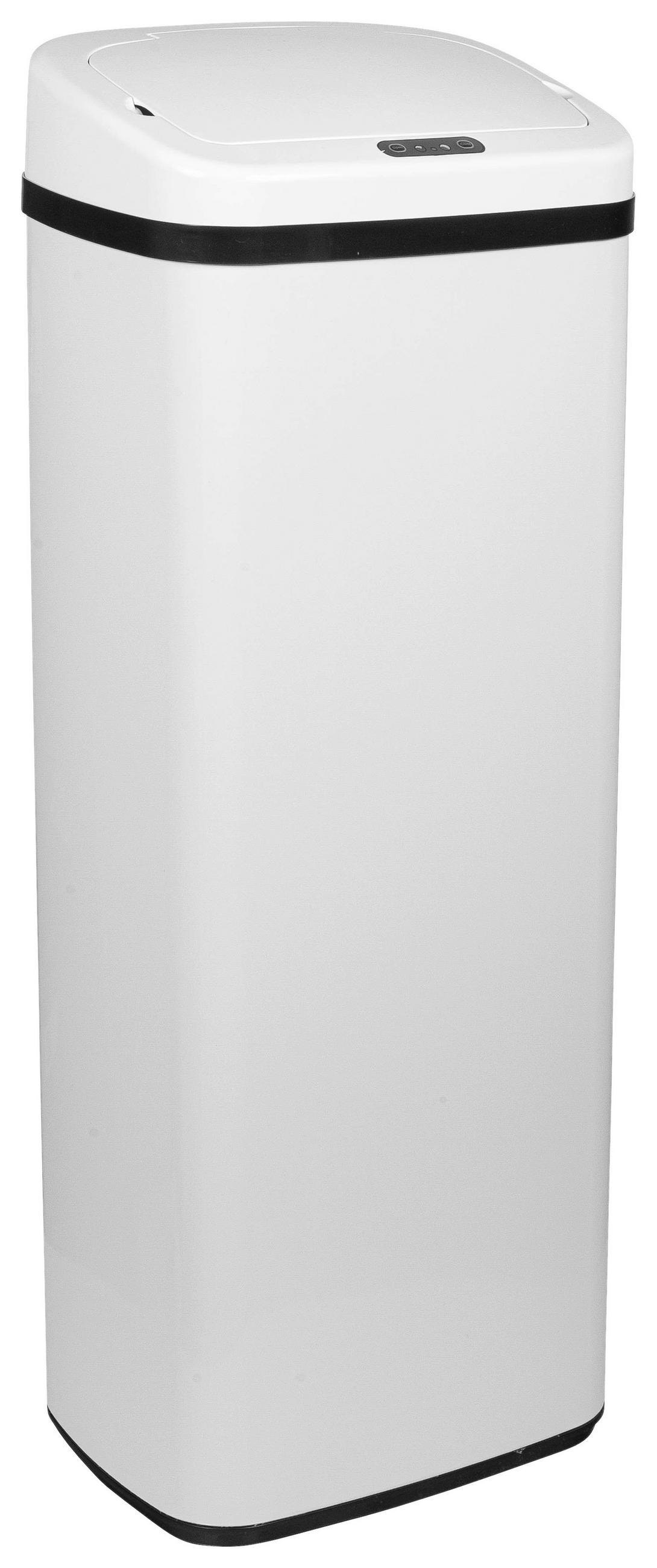 ABFALLSAMMLER 50 l  Metall  - Schwarz, Basics, Kunststoff/Metall (32/83/24cm) - MID.YOU