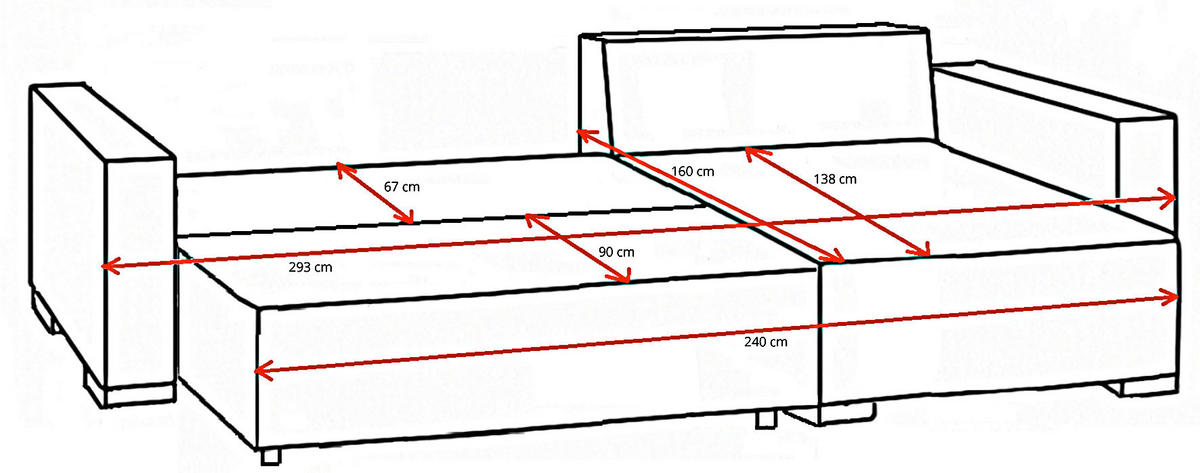 ECKSOFA  in Cord Grau  - Braun/Grau, KONVENTIONELL, Holz/Textil (293/160cm) - Carryhome