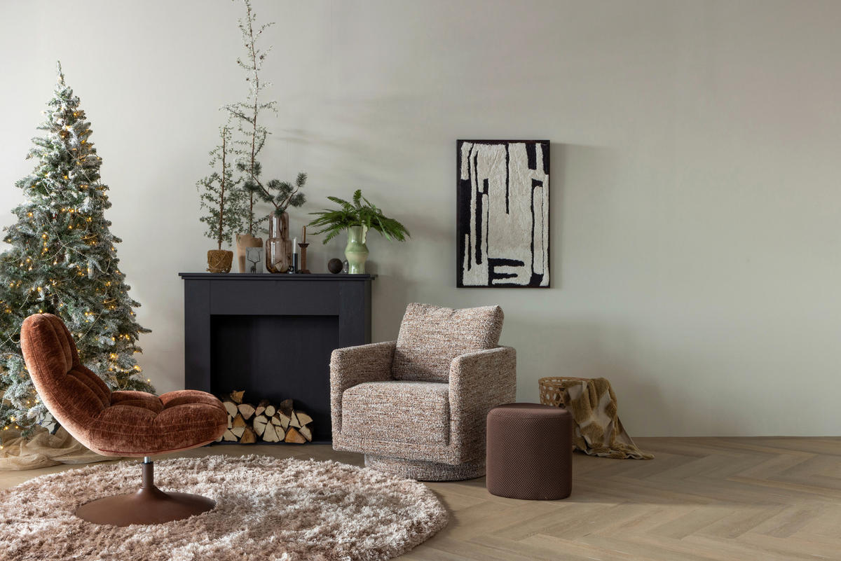 BILD 60/90/10 cm  - Dunkelbraun/Schwarz, Basics, Holzwerkstoff/Textil (60/90/10cm) - Livetastic