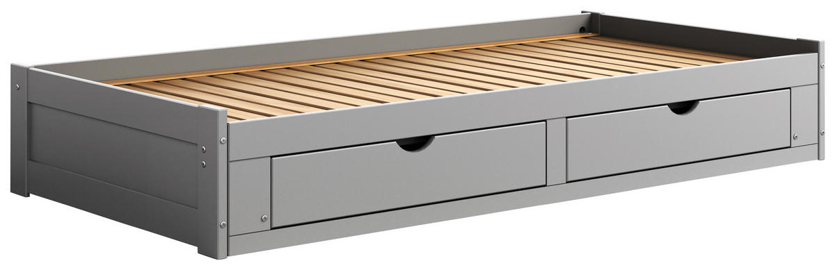 AUSZIEHBETT 200/100-230 cm Grau  - Naturfarben/Grau, Modern, Holz/Holzwerkstoff (200/100-230cm) - MID.YOU