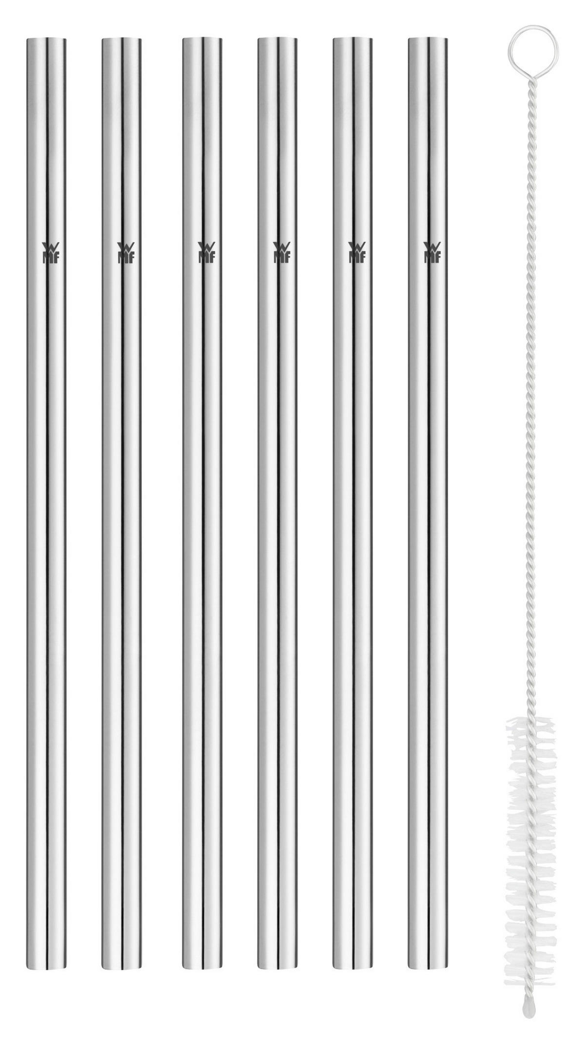 TRINKHALMSET - Silberfarben, Basics, Metall - WMF