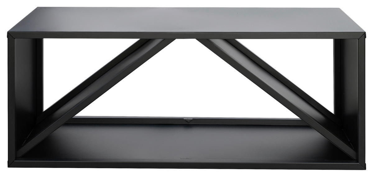 KAMINHOLZREGAL 34,5/40/104 cm  Metall  - Schwarz, Basics, Metall (34,5/40/104cm)