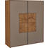 HIGHBOARD Kerneiche vollmassiv gebürstet, gewachst, lackiert, matt Eichefarben, Fango - Fango/Eichefarben, Design, Glas/Holz (117/138/39cm) - Valnatura HIGHBOARD Kerneiche vollmassiv gebürstet, gewachst, lackiert, matt Eichefarben, Fango - Fango/Eichefarben, Design, Glas/Holz (117/138/39cm) - Valnatura