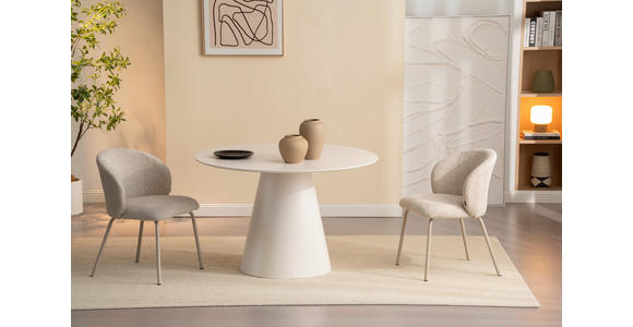 ESSTISCH 120/120/75 cm Nachbildung  Holzwerkstoff rund Beige  - Beige, Design, Holzwerkstoff (120/120/75cm) - Xora
