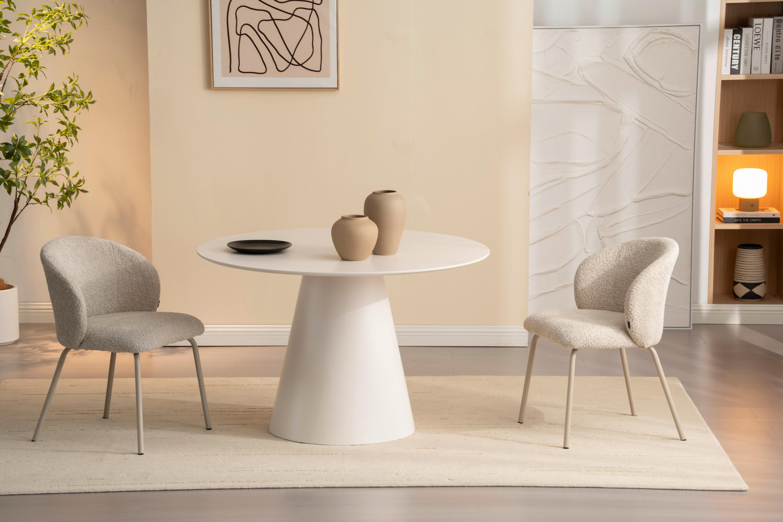 ESSTISCH in Holzwerkstoff 120/120/75 cm  - Beige, Design, Holzwerkstoff (120/120/75cm) - Xora