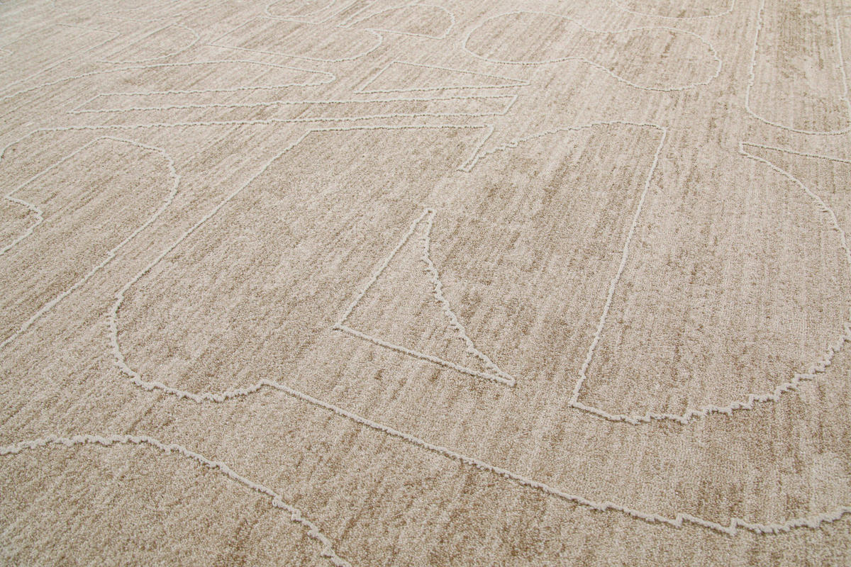 WEBTEPPICH  Wohnzimmer 80/150 cm Esprit Sandfarben rechteckig  - Sandfarben, Basics, Textil (80/150cm) - Esprit