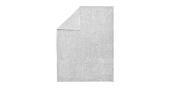 FELLDECKE 150/200 cm  - Silberfarben, KONVENTIONELL, Textil (150/200cm) - Novel