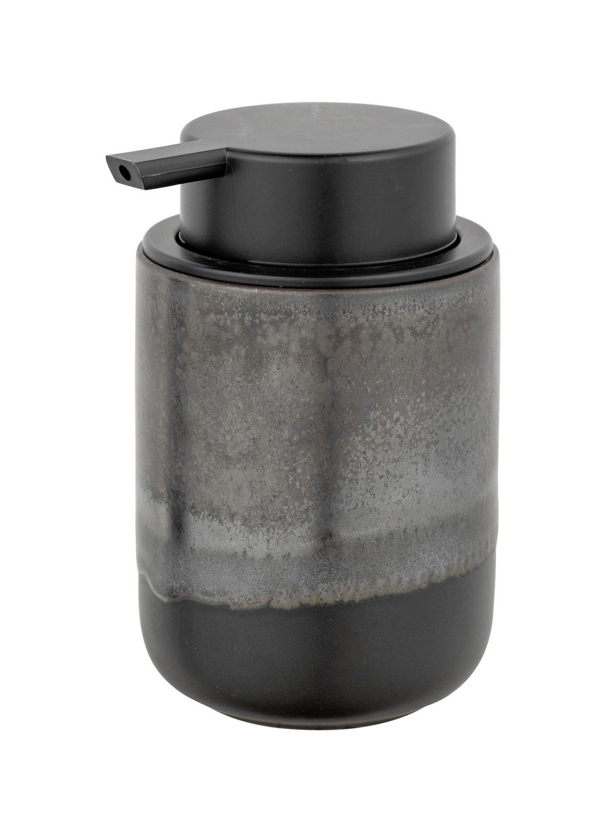 SEIFENSPENDER RIOLO  - Dunkelgrau/Grau, KONVENTIONELL, Keramik/Kunststoff (8/12,5/9cm) - Schöner Wohnen