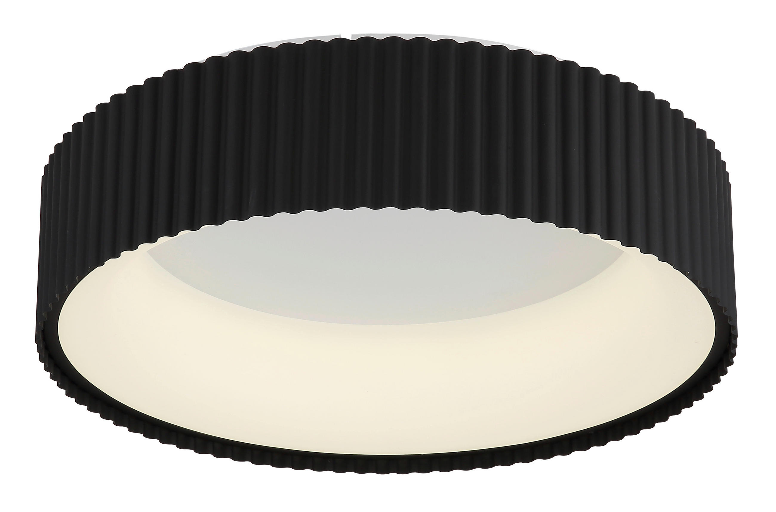 LED-DECKENLEUCHTE 46/13 cm   - Schwarz/Weiß, Basics, Kunststoff/Metall (46/13cm) - Globo