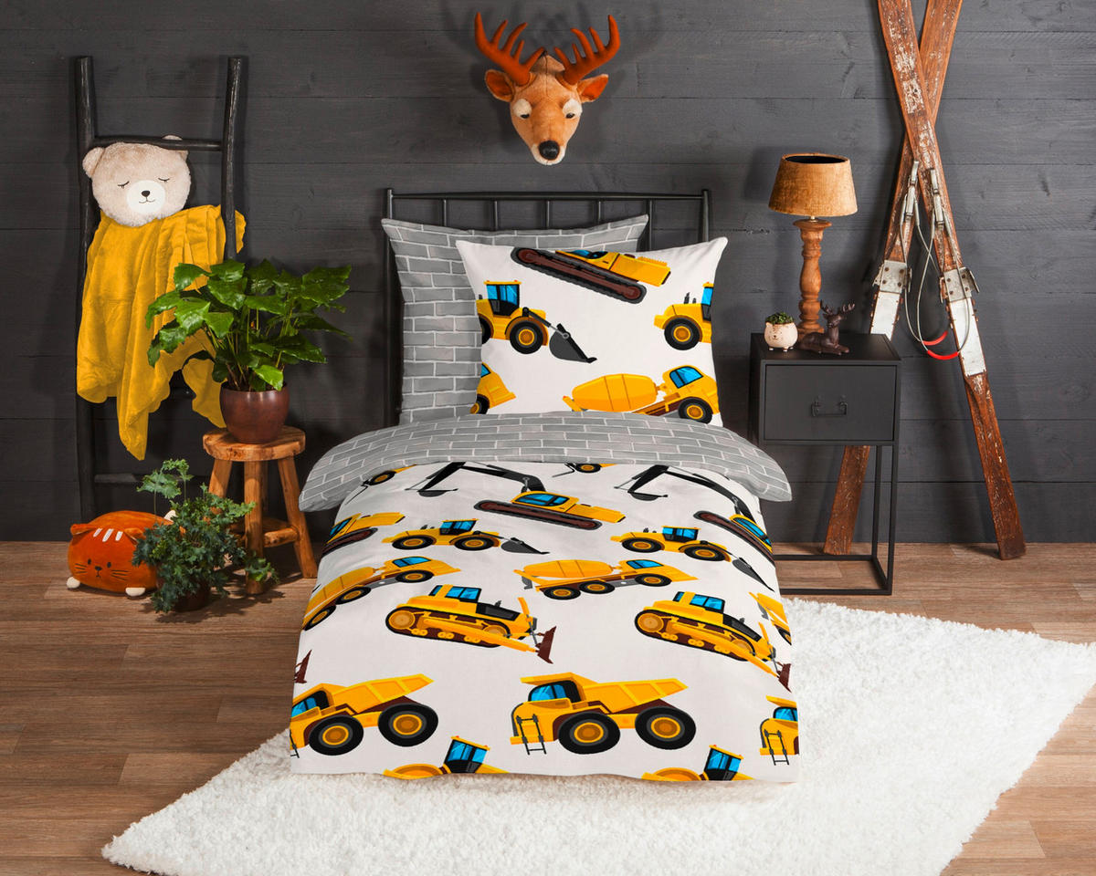 JUGENDBETTWÄSCHE Dig Biber 135/200 cm  - Multicolor, Design, Textil (135/200cm)
