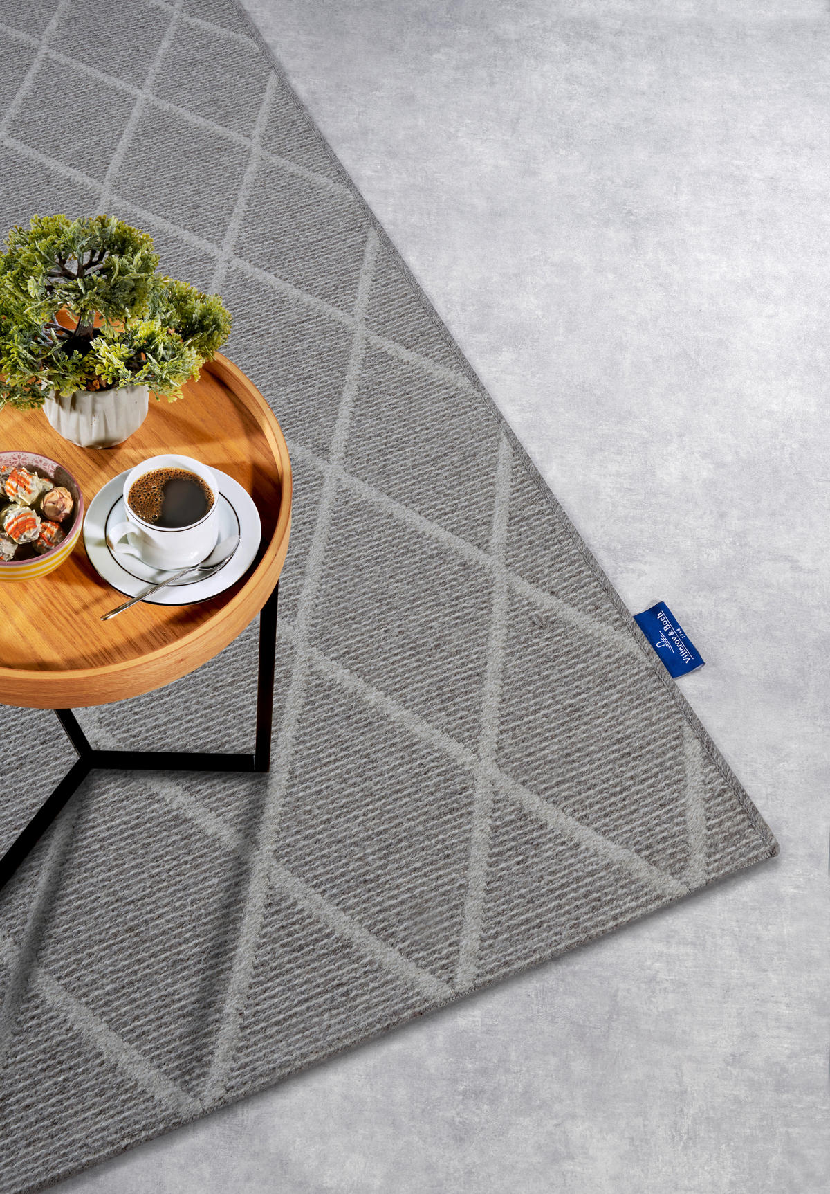 WEBTEPPICH 200/290 cm Kollektion 1843 Grau, Beige  - Beige/Grau, Basics, Kunststoff/Textil (200/290cm) - Villeroy & Boch
