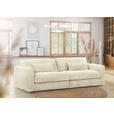 BIGSOFA Cord Beige  - Beige/Schwarz, KONVENTIONELL, Kunststoff/Textil (260/66/115cm) - Carryhome